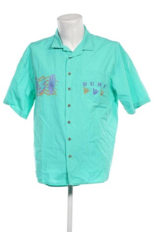 Ανδρικό πουκάμισο Quiksilver, Μέγεθος L, Χρώμα Πράσινο, Τιμή 22,27 €