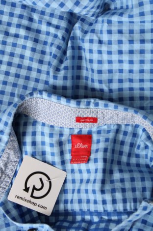 Ανδρικό πουκάμισο S.Oliver, Μέγεθος XL, Χρώμα Μπλέ, Τιμή 14,85 €