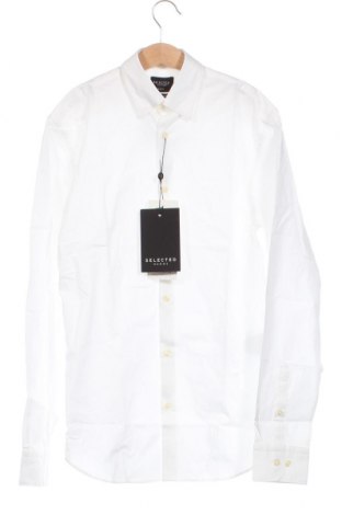 Мъжка риза Selected Homme, Размер XXS, Цвят Бял, Цена 36,08 лв.