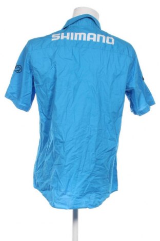 Ανδρικό πουκάμισο Shimano, Μέγεθος XL, Χρώμα Μπλέ, Τιμή 10,76 €