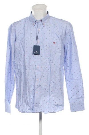 Ανδρικό πουκάμισο The Time of Bocha, Μέγεθος L, Χρώμα Μπλέ, Τιμή 17,44 €