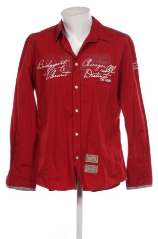 Мъжка риза Tom Tailor, Размер XL, Цвят Червен, Цена 19,56 лв.