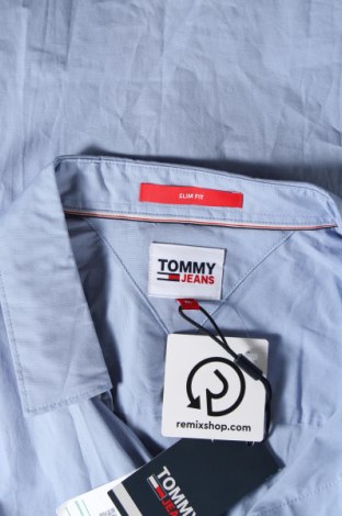 Męska koszula Tommy Jeans, Rozmiar XL, Kolor Niebieski, Cena 399,82 zł