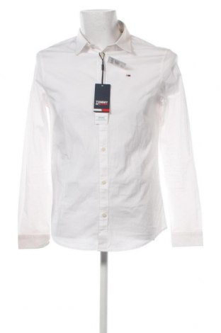 Мъжка риза Tommy Jeans, Размер M, Цвят Бял, Цена 150,00 лв.
