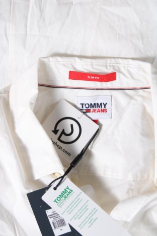 Мъжка риза Tommy Jeans, Размер XL, Цвят Екрю, Цена 141,00 лв.
