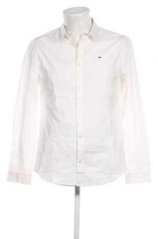 Мъжка риза Tommy Jeans, Размер L, Цвят Бял, Цена 138,00 лв.