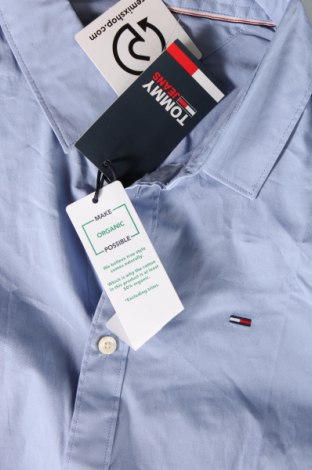 Ανδρικό πουκάμισο Tommy Jeans, Μέγεθος L, Χρώμα Μπλέ, Τιμή 75,00 €