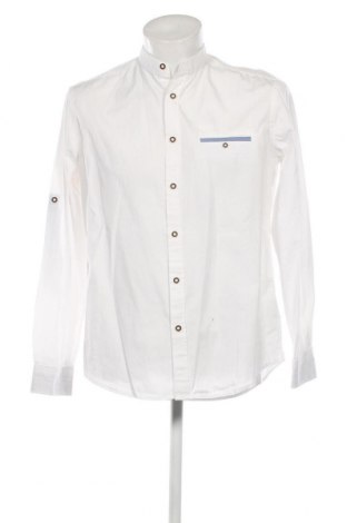 Ανδρικό πουκάμισο Waldlaufer, Μέγεθος M, Χρώμα Λευκό, Τιμή 11,40 €