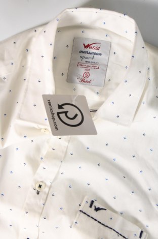 Ανδρικό πουκάμισο Wessi, Μέγεθος S, Χρώμα Λευκό, Τιμή 14,84 €