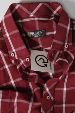 Herrenhemd Wessi, Größe M, Farbe Rot, Preis € 14,84
