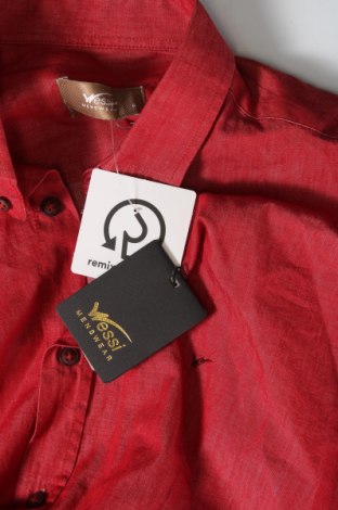 Ανδρικό πουκάμισο Wessi, Μέγεθος S, Χρώμα Κόκκινο, Τιμή 23,46 €
