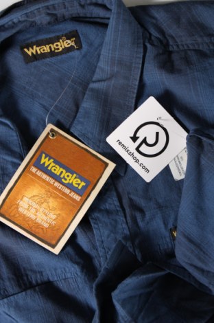 Ανδρικό πουκάμισο Wrangler, Μέγεθος L, Χρώμα Μπλέ, Τιμή 57,41 €