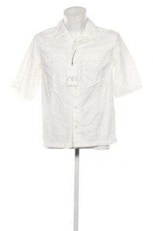 Мъжка риза Zara, Размер S, Цвят Бял, Цена 13,50 лв.