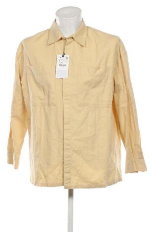 Мъжка риза Zara, Размер S, Цвят Бежов, Цена 10,20 лв.
