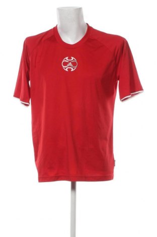 Мъжка тениска Adidas, Размер L, Цвят Червен, Цена 20,00 лв.