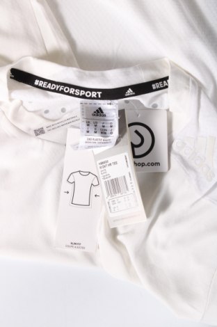 Herren T-Shirt Adidas, Größe M, Farbe Weiß, Preis 29,90 €