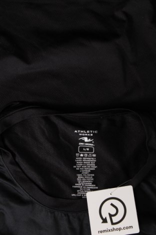 Ανδρικό t-shirt Athletic Works, Μέγεθος L, Χρώμα Μαύρο, Τιμή 7,80 €