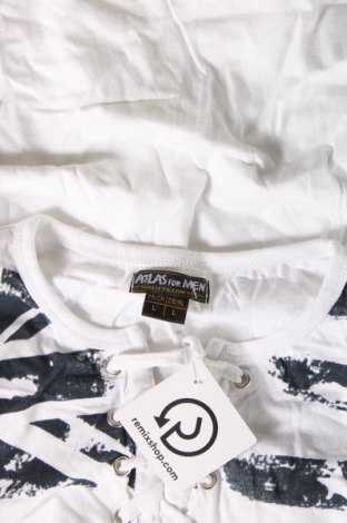 Ανδρικό t-shirt Atlas For Men, Μέγεθος L, Χρώμα Λευκό, Τιμή 8,04 €