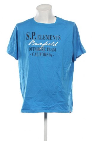 Ανδρικό t-shirt Basefield, Μέγεθος 3XL, Χρώμα Μπλέ, Τιμή 6,19 €