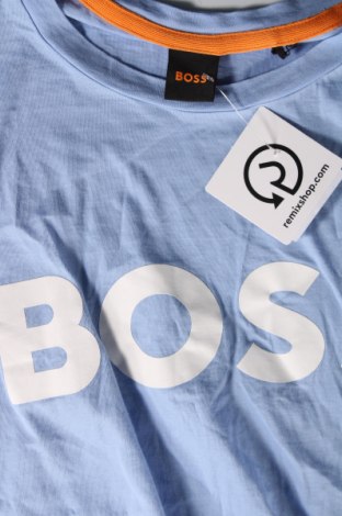 Męski T-shirt Boss Orange, Rozmiar 3XL, Kolor Niebieski, Cena 279,87 zł