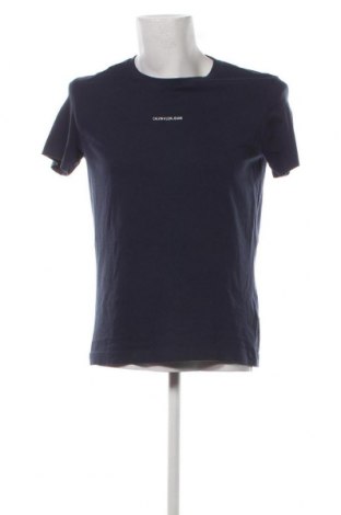 Męski T-shirt Calvin Klein Jeans, Rozmiar L, Kolor Niebieski, Cena 175,81 zł