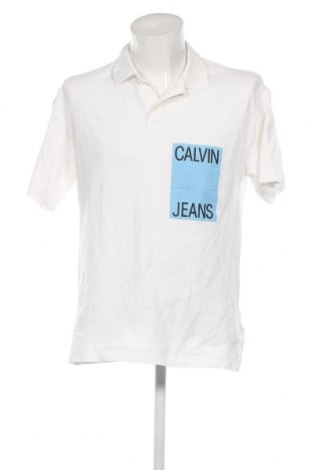 Męski T-shirt Calvin Klein Jeans, Rozmiar S, Kolor Biały, Cena 76,77 zł