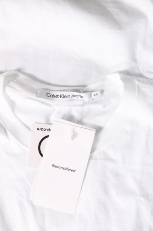 Męski T-shirt Calvin Klein Jeans, Rozmiar XXL, Kolor Biały, Cena 181,25 zł