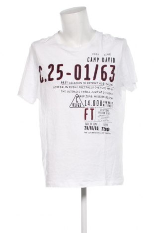 Ανδρικό t-shirt Camp David, Μέγεθος XXL, Χρώμα Λευκό, Τιμή 11,13 €
