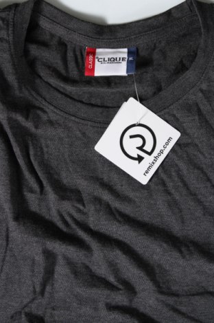 Ανδρικό t-shirt Clique, Μέγεθος XL, Χρώμα Γκρί, Τιμή 7,80 €