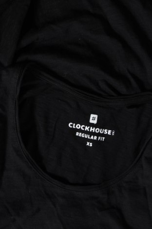 Мъжка тениска Clockhouse, Размер XS, Цвят Черен, Цена 7,41 лв.