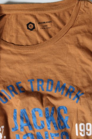 Tricou de bărbați Core By Jack & Jones, Mărime L, Culoare Maro, Preț 32,89 Lei