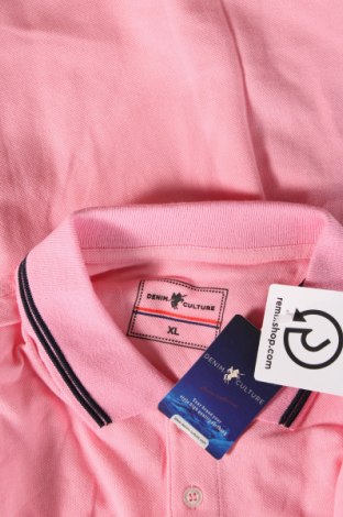 Herren T-Shirt Denim Culture, Größe XL, Farbe Rosa, Preis 14,95 €