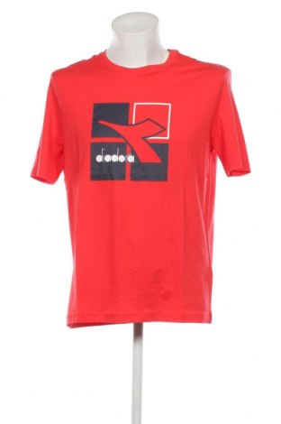 Herren T-Shirt Diadora, Größe M, Farbe Rot, Preis 26,80 €