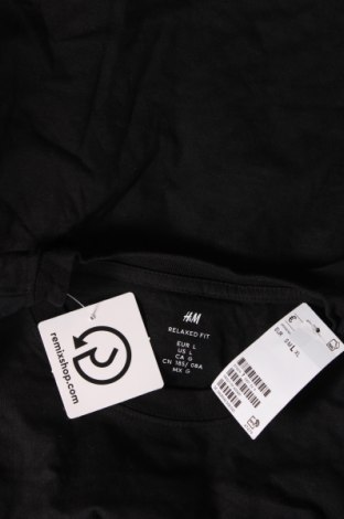 Ανδρικό t-shirt H&M, Μέγεθος L, Χρώμα Μαύρο, Τιμή 12,99 €