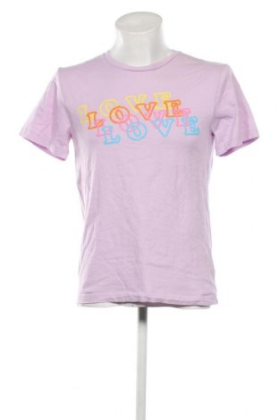 Herren T-Shirt H&M Divided, Größe S, Farbe Lila, Preis 9,05 €