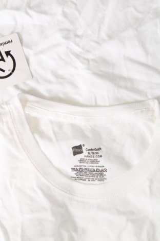 Ανδρικό t-shirt Hanes, Μέγεθος XL, Χρώμα Λευκό, Τιμή 8,04 €