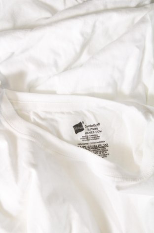 Мъжка тениска Hanes, Размер XL, Цвят Бял, Цена 13,00 лв.