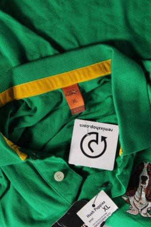 Ανδρικό t-shirt Hush Puppies, Μέγεθος XL, Χρώμα Πράσινο, Τιμή 17,94 €