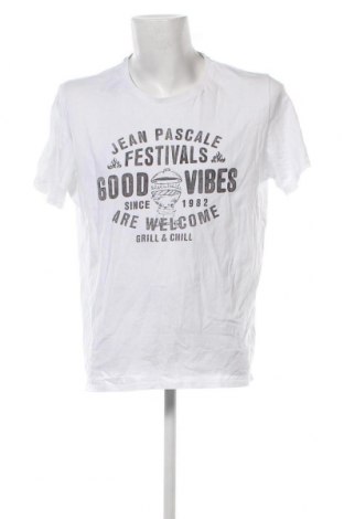 Мъжка тениска Jean Pascale, Размер XXL, Цвят Бял, Цена 13,00 лв.