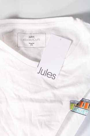 Мъжка тениска Jules, Размер XXL, Цвят Бял, Цена 21,00 лв.