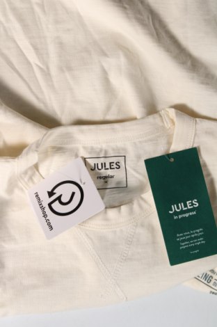 Herren T-Shirt Jules, Größe M, Farbe Ecru, Preis 10,82 €