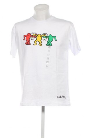 Męski T-shirt Keith Haring, Rozmiar L, Kolor Biały, Cena 46,38 zł