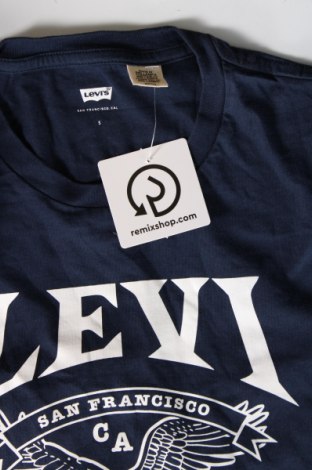 Мъжка тениска Levi's, Размер S, Цвят Син, Цена 18,00 лв.