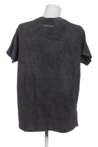 Ανδρικό t-shirt NIGHT ADDICT, Μέγεθος XS, Χρώμα Γκρί, Τιμή 18,41 €