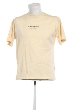 Męski T-shirt NY Concept, Rozmiar M, Kolor Beżowy, Cena 46,38 zł