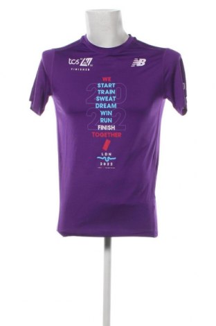 Мъжка тениска New Balance, Размер S, Цвят Лилав, Цена 20,00 лв.