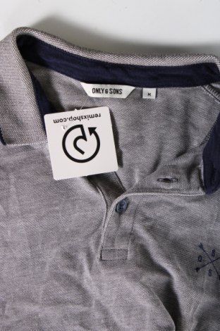 Ανδρικό t-shirt Only & Sons, Μέγεθος M, Χρώμα Γκρί, Τιμή 8,04 €