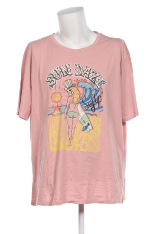 Tricou de bărbați Originals By Jack & Jones, Mărime 5XL, Culoare Roz, Preț 32,89 Lei
