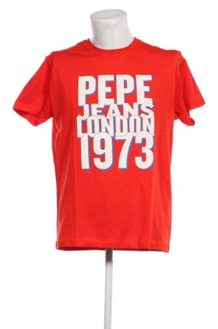 Tricou de bărbați Pepe Jeans, Mărime L, Culoare Roșu, Preț 171,05 Lei