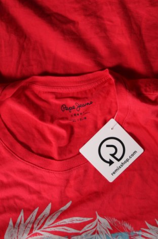 Ανδρικό t-shirt Pepe Jeans, Μέγεθος XL, Χρώμα Κόκκινο, Τιμή 11,13 €